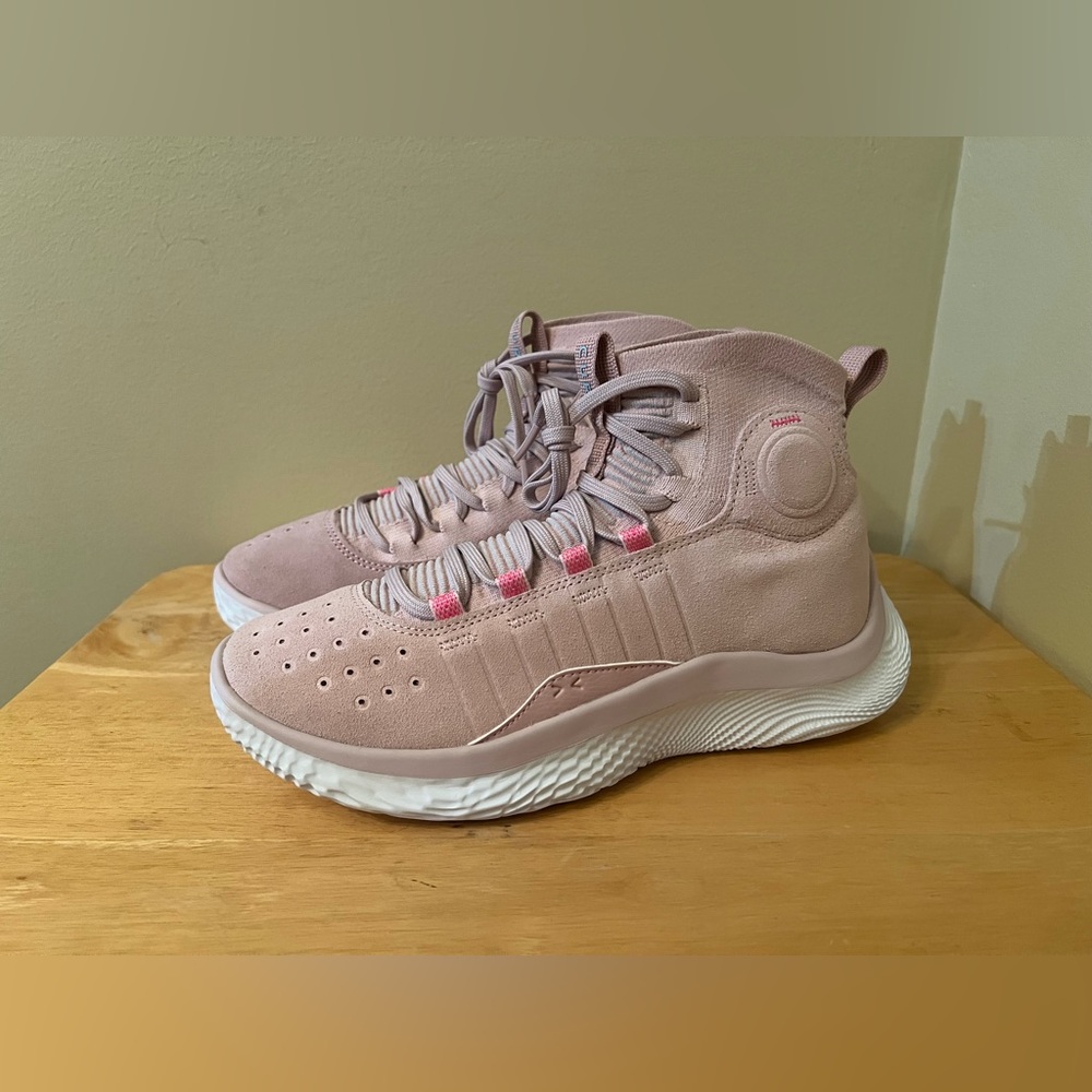 Under Armour Curry 4 FloTro Basketball Shoes US 7 Retro Pink 3024861-600